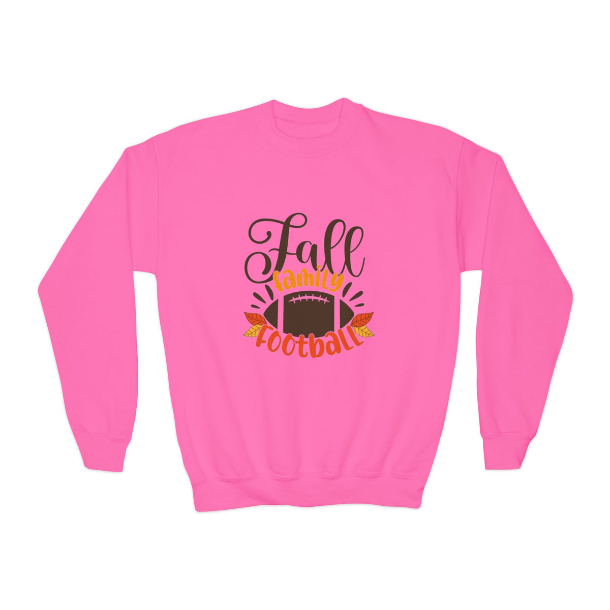 Youth Fall Family Football Crewneck Sweatshirt
