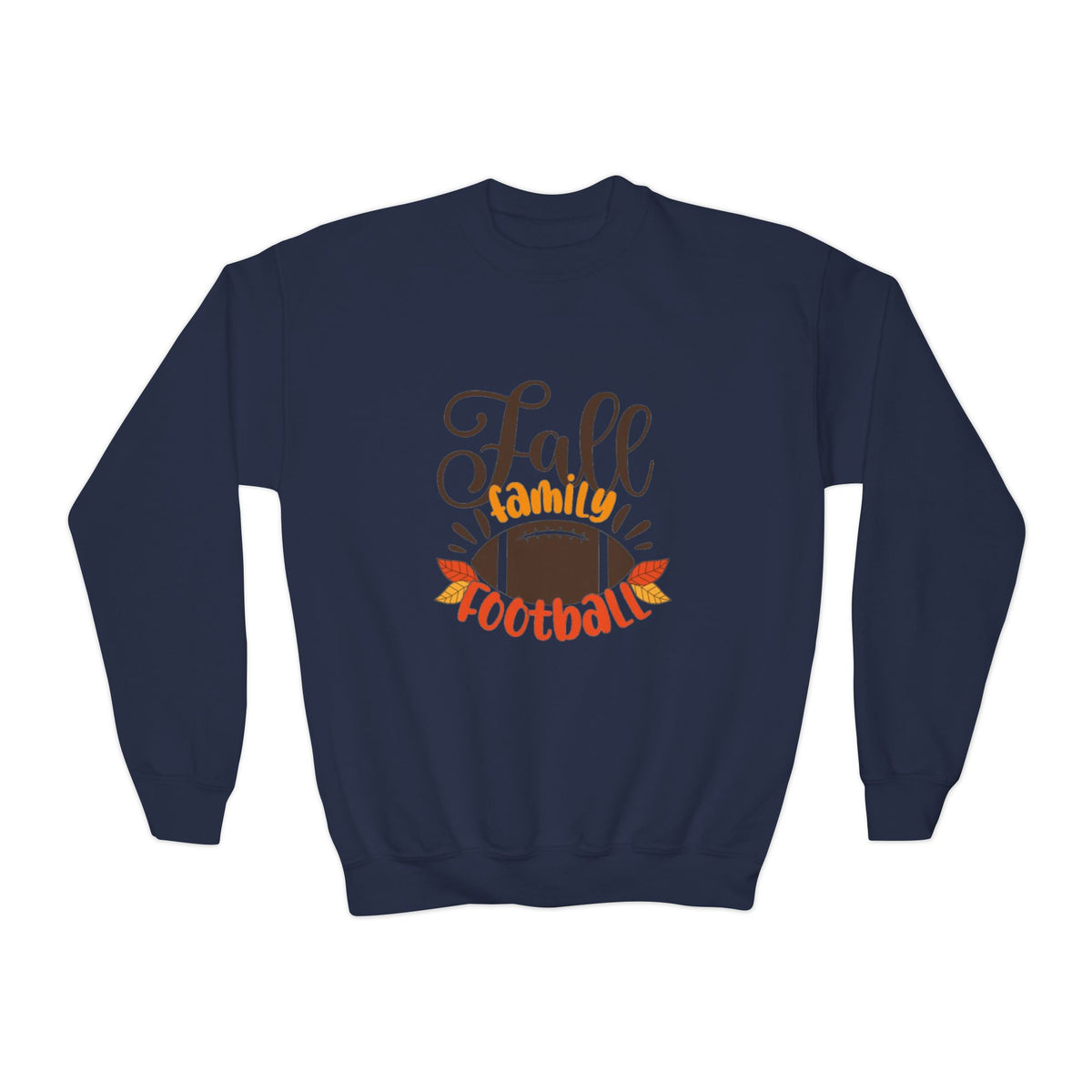 Youth Fall Family Football Crewneck Sweatshirt