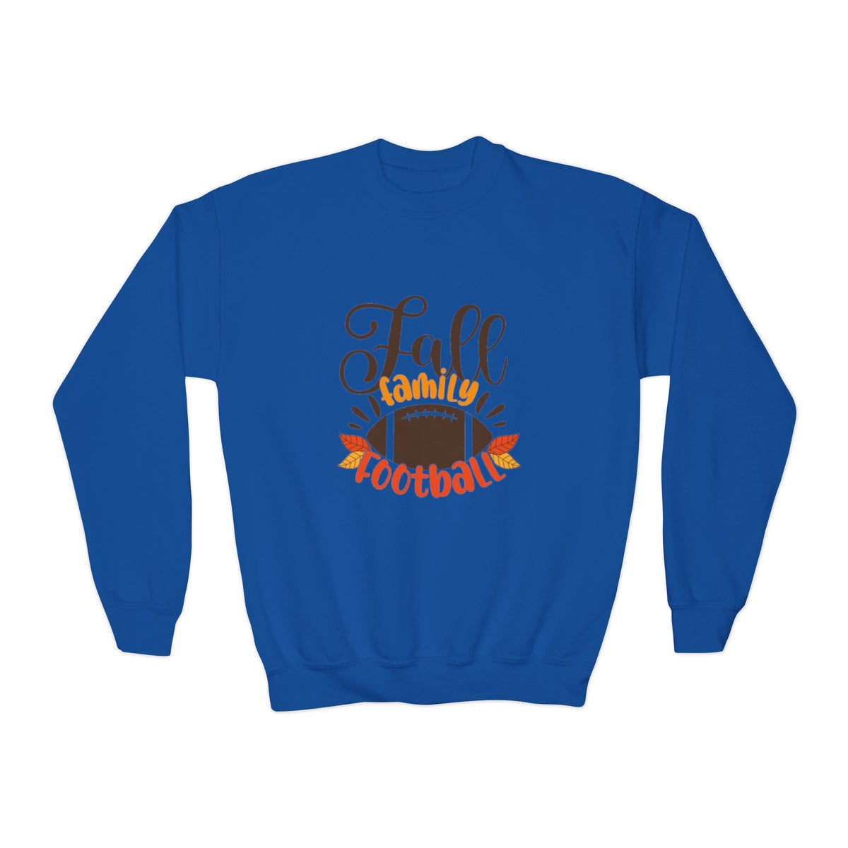 Youth Fall Family Football Crewneck Sweatshirt