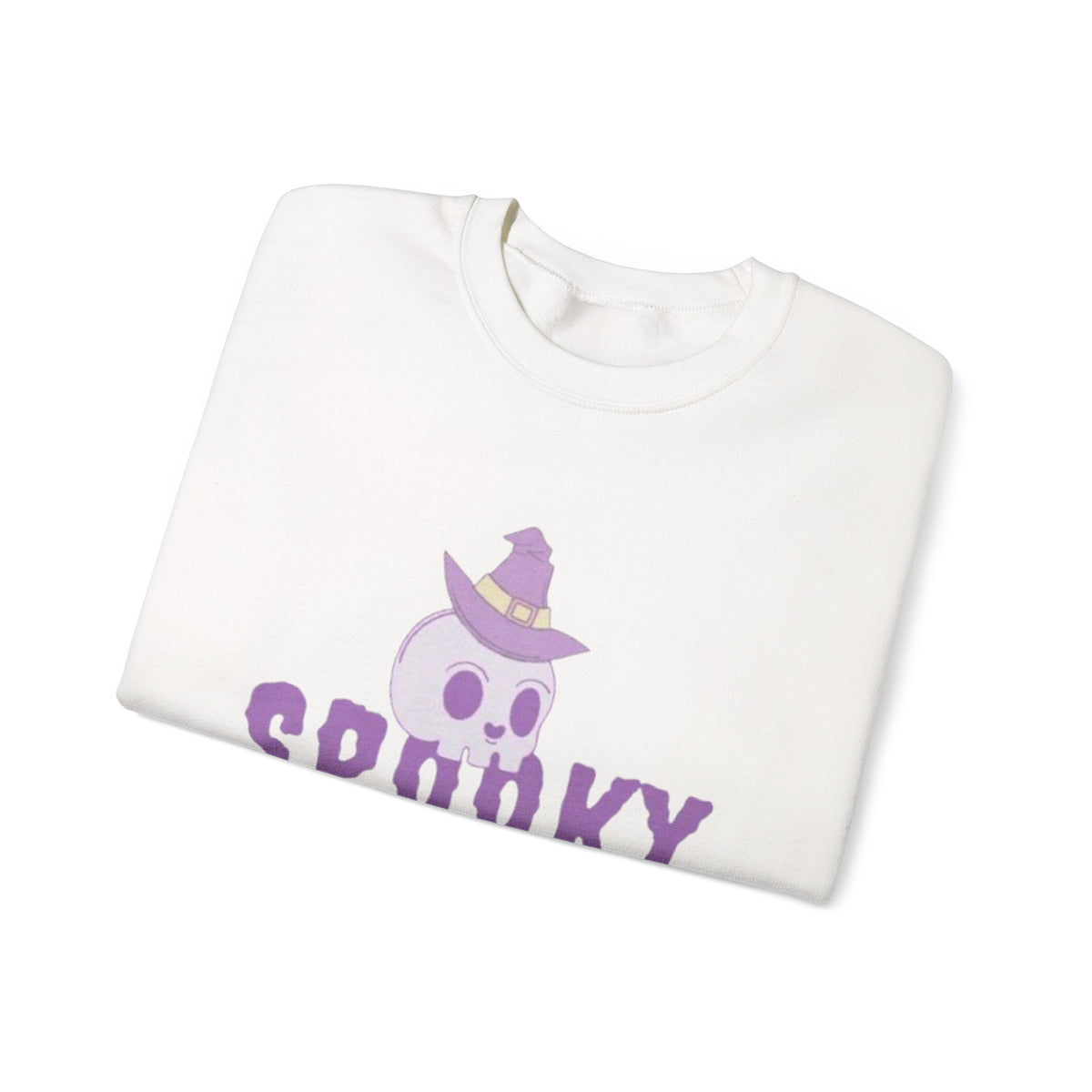 Spooky Mama Sweatshirt – Cute Purple Skull Witch Halloween Crewneck