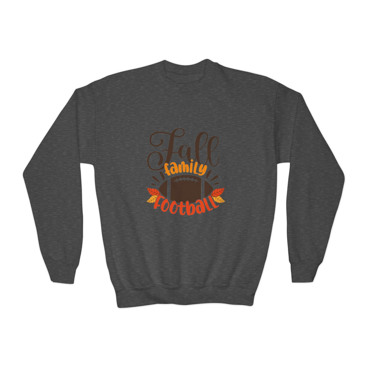 Youth Fall Family Football Crewneck Sweatshirt