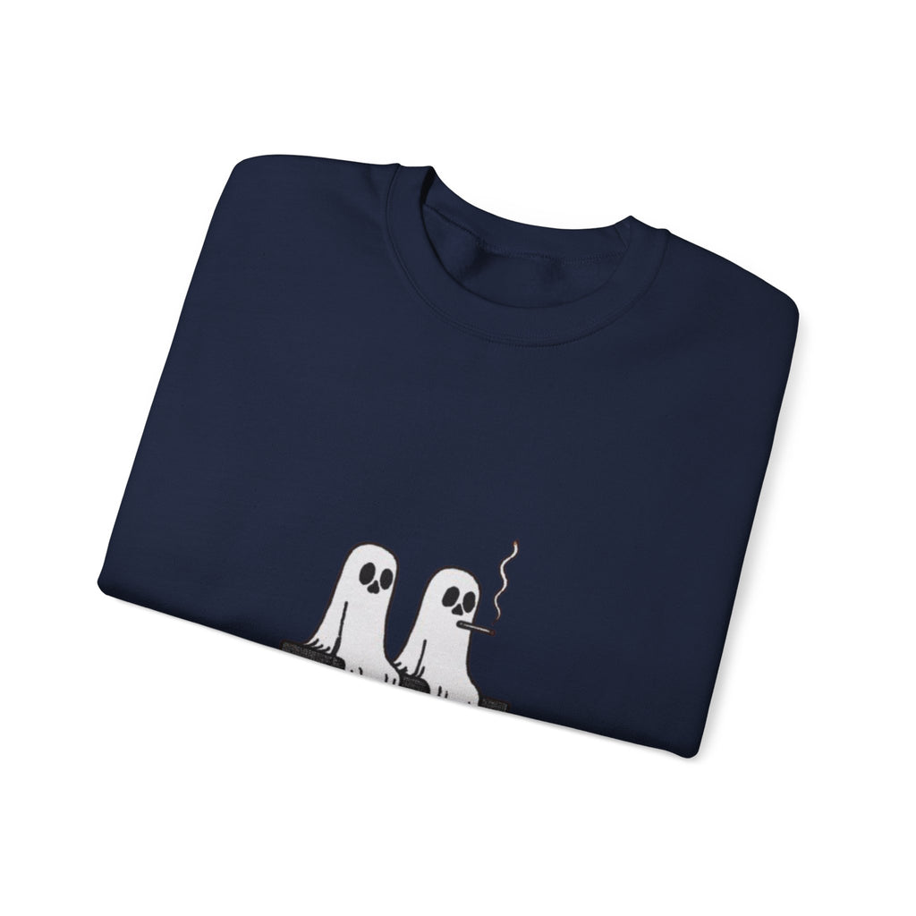 Ghosts on a Tombstone "Resting in Peace" Sweatshirt