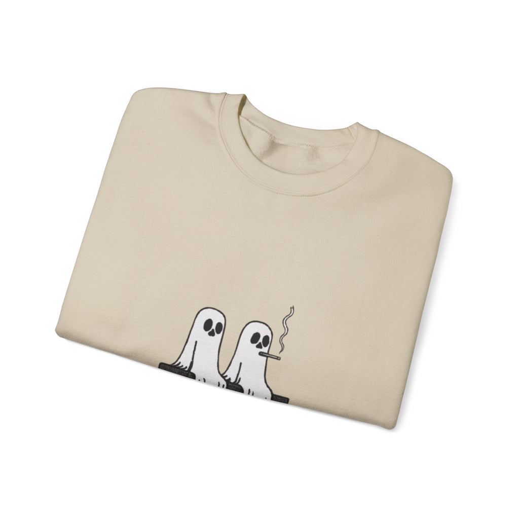 Ghosts on a Tombstone "Resting in Peace" Sweatshirt