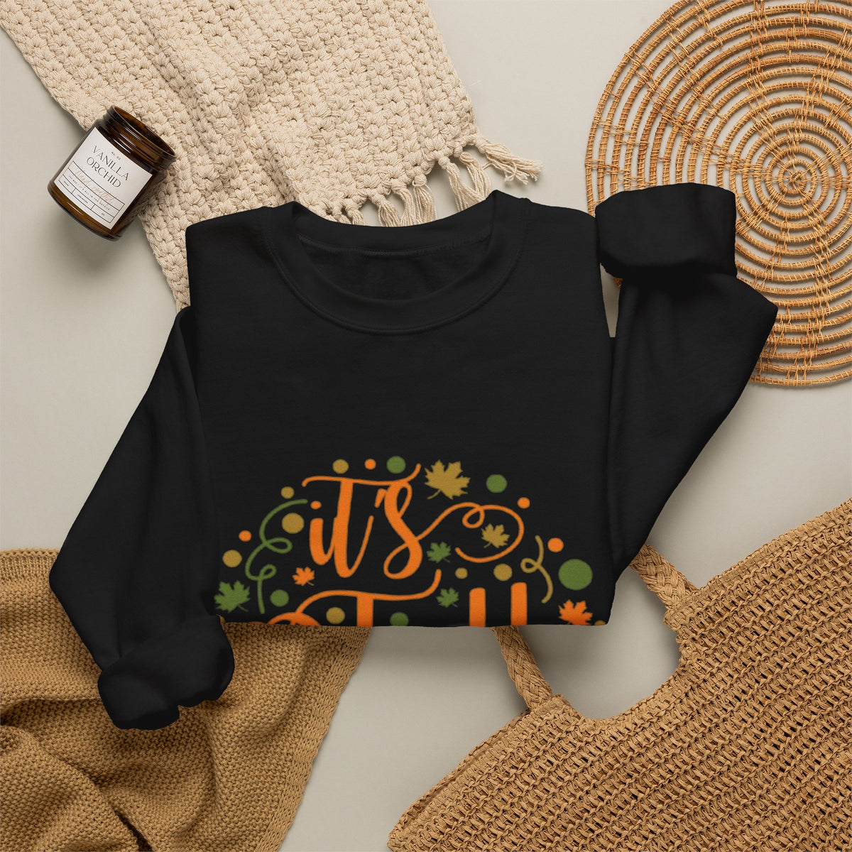 Fall Y'all Crewneck Sweatshirt — Cozy Autumn Sweater with 'It's Fall Y'all' Design