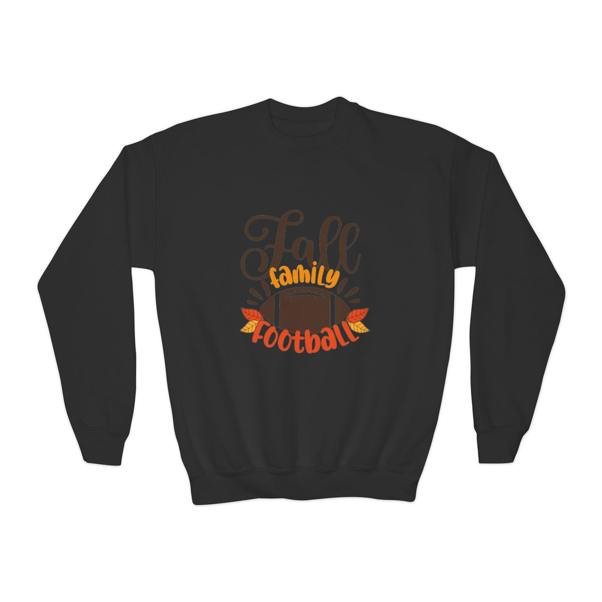 Youth Fall Family Football Crewneck Sweatshirt