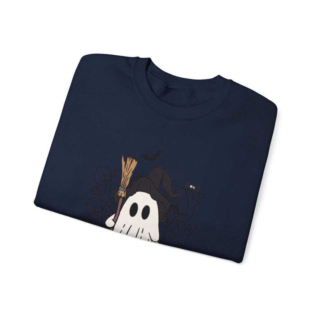 Spooky Ghost Halloween Crewneck Sweatshirt