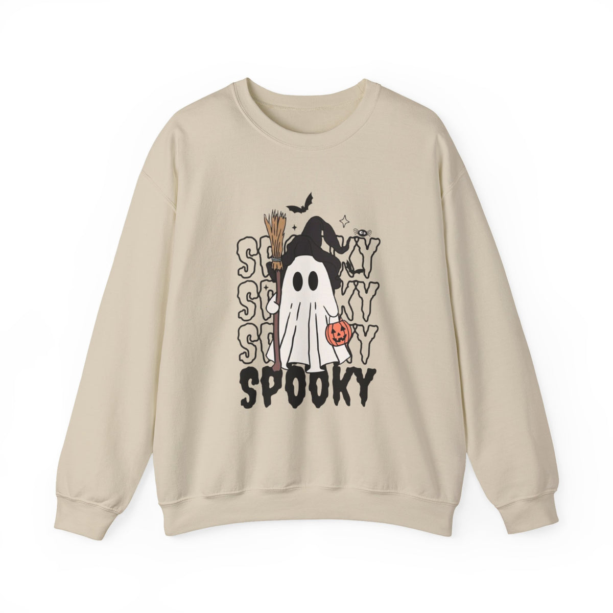Spooky Ghost Halloween Crewneck Sweatshirt