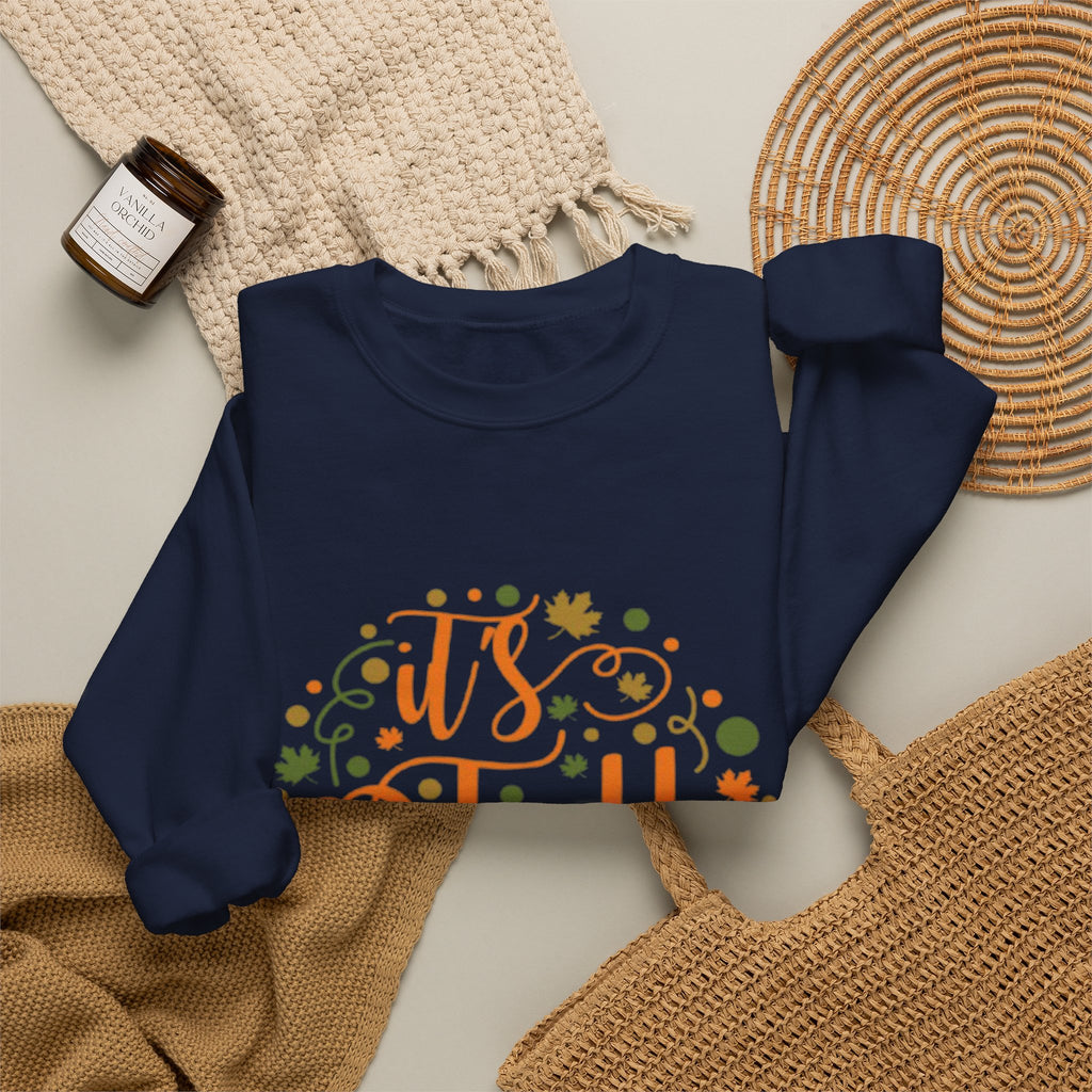 Fall Y'all Crewneck Sweatshirt — Cozy Autumn Sweater with 'It's Fall Y'all' Design