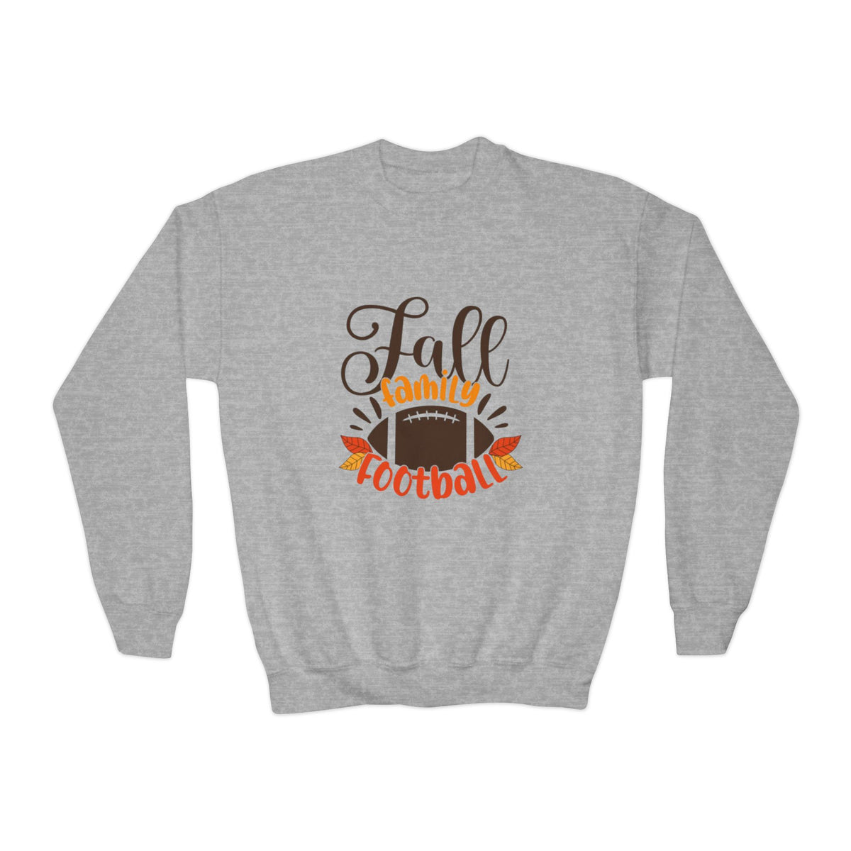 Youth Fall Family Football Crewneck Sweatshirt