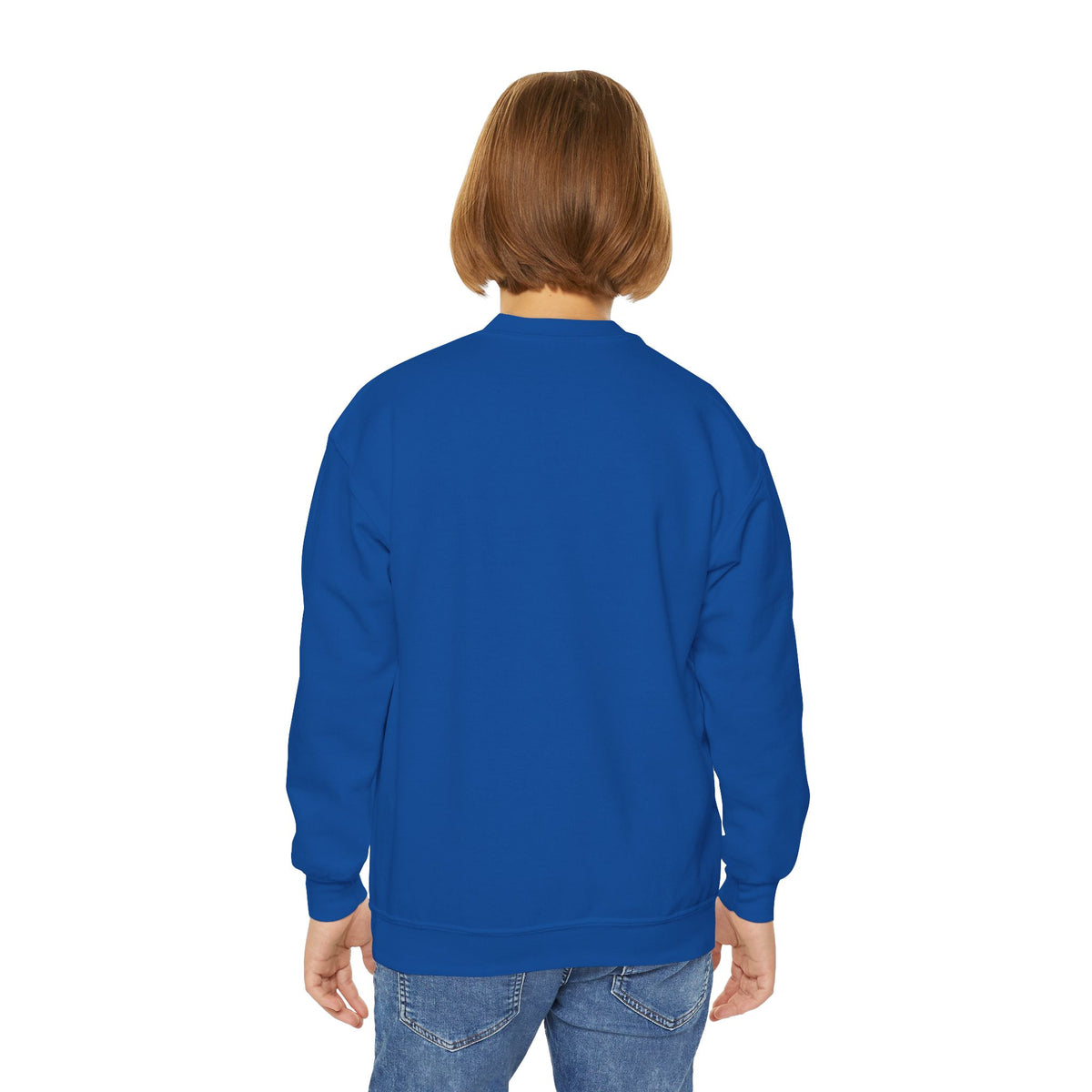 Youth Spooky Ghost Crewneck Sweatshirt — Halloween Kids Pullover