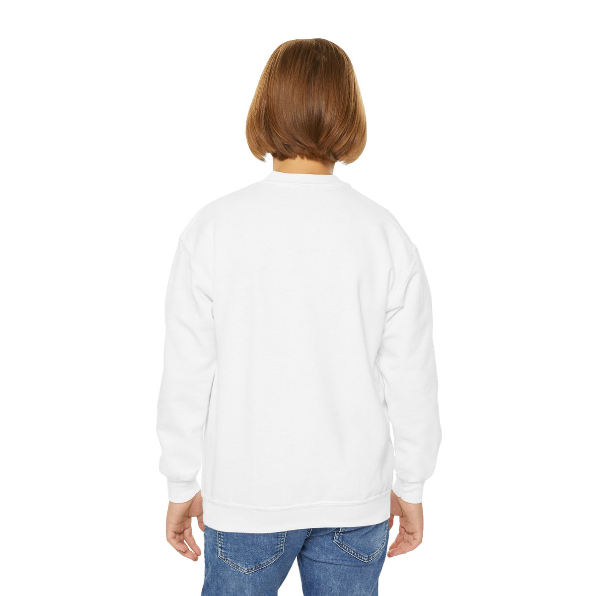 Youth Sweatshirt — "Spooky Mama" Ghost Halloween Crewneck