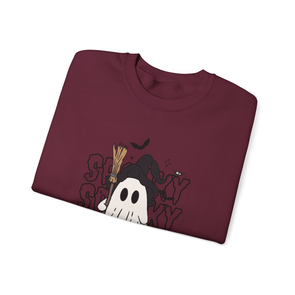 Spooky Ghost Halloween Crewneck Sweatshirt