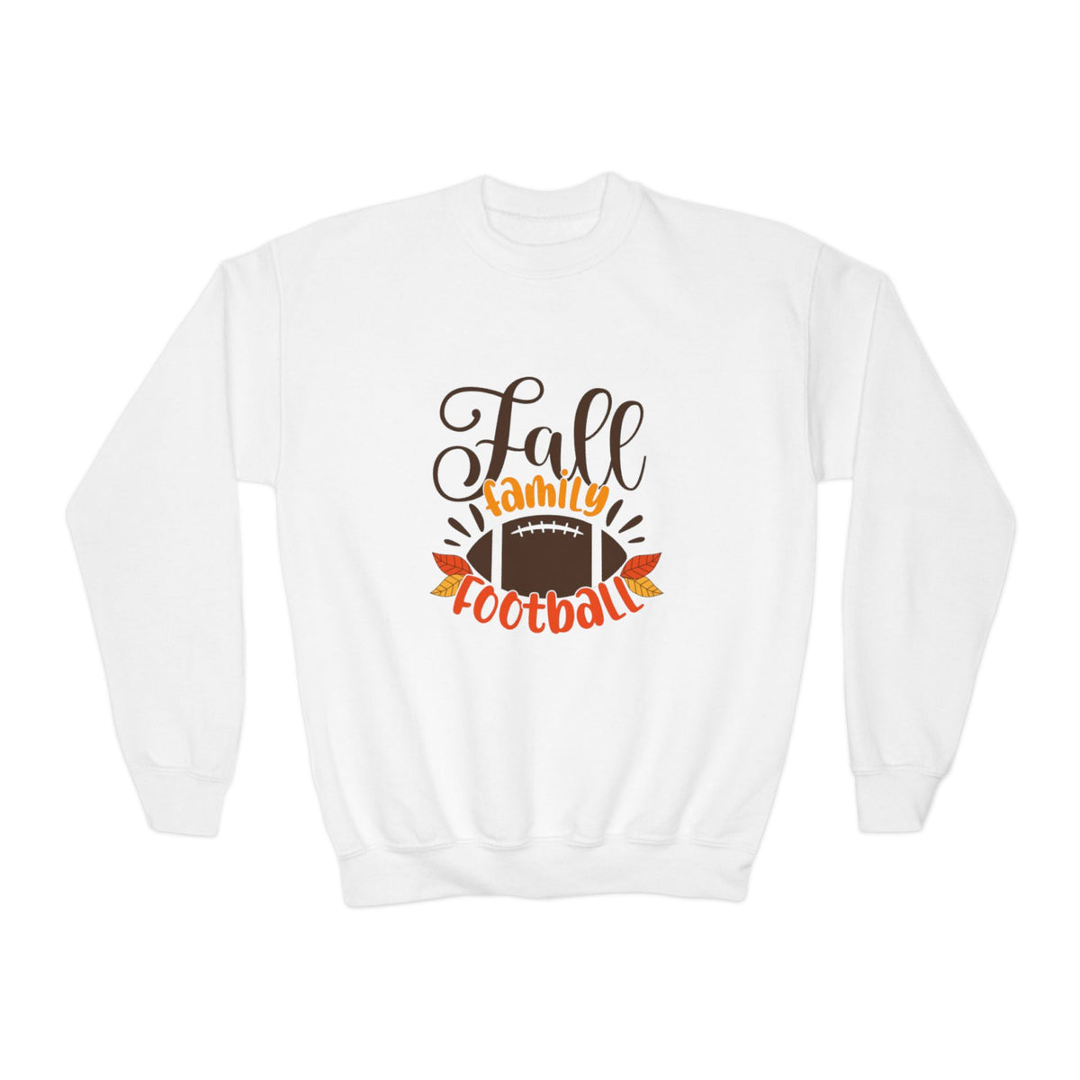 Youth Fall Family Football Crewneck Sweatshirt