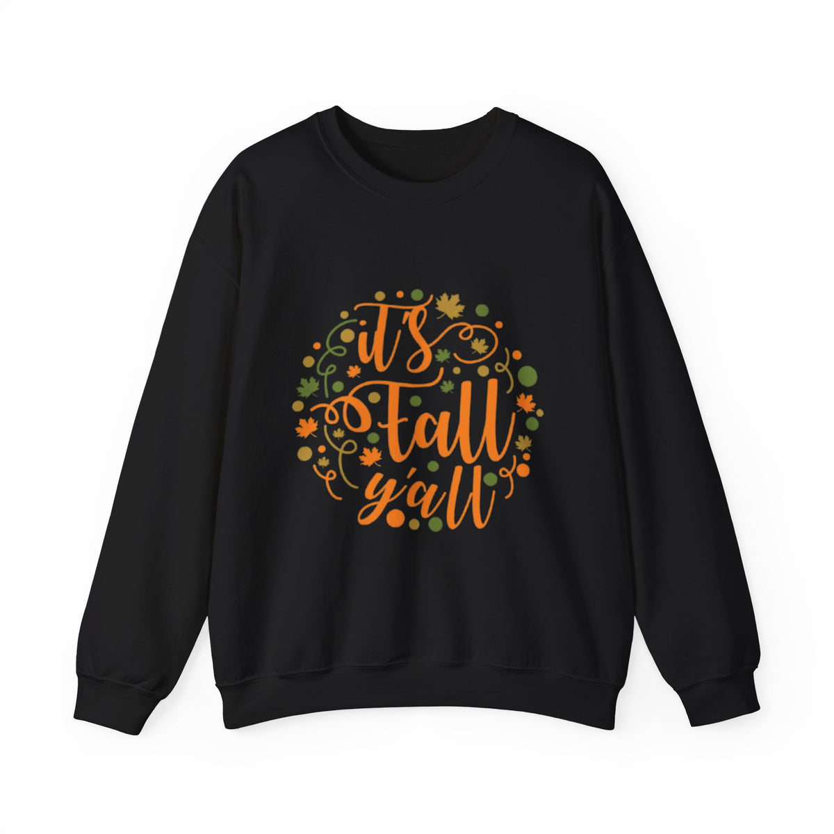 Fall Y'all Crewneck Sweatshirt — Cozy Autumn Sweater with 'It's Fall Y'all' Design