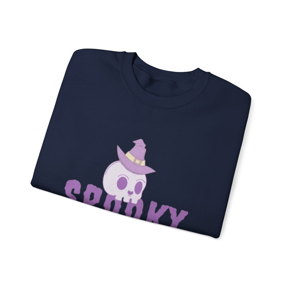 Spooky Mama Sweatshirt – Cute Purple Skull Witch Halloween Crewneck