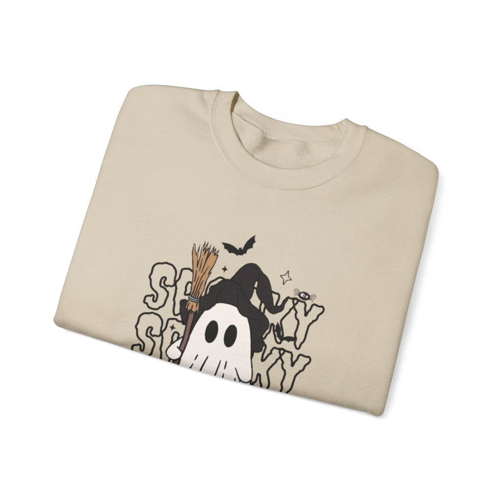 Spooky Ghost Halloween Crewneck Sweatshirt
