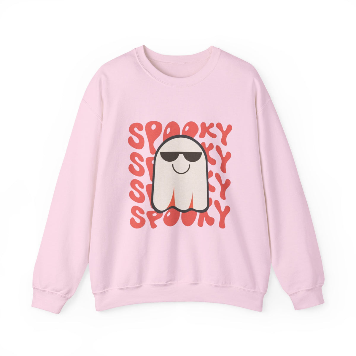 Ghost Graphic Sweatshirt — "Spooky" Retro Cute Halloween Crewneck
