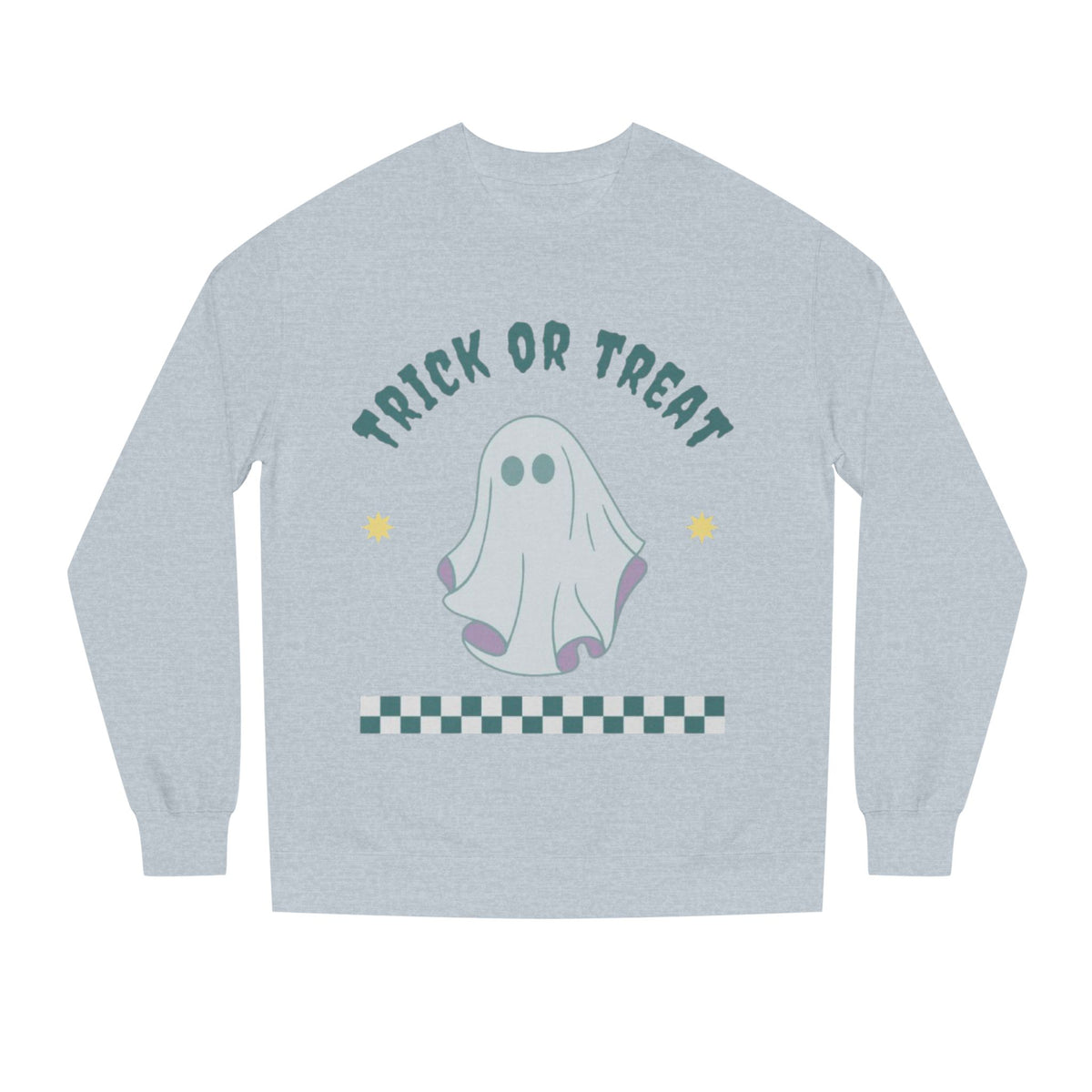 Halloween Ghost Sweatshirt — "Happy Halloween" Trick or Treat Crewneck