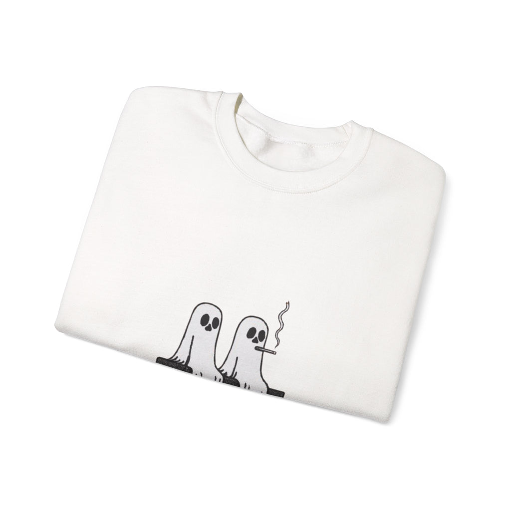 Ghosts on a Tombstone "Resting in Peace" Sweatshirt