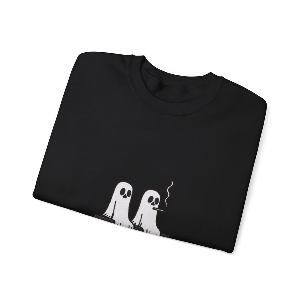 Ghosts on a Tombstone "Resting in Peace" Sweatshirt