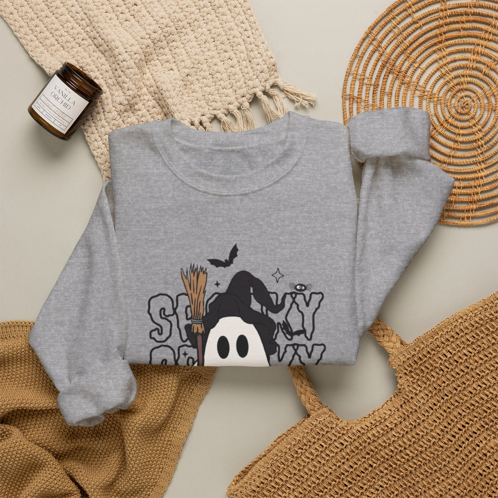 Spooky Ghost Halloween Crewneck Sweatshirt