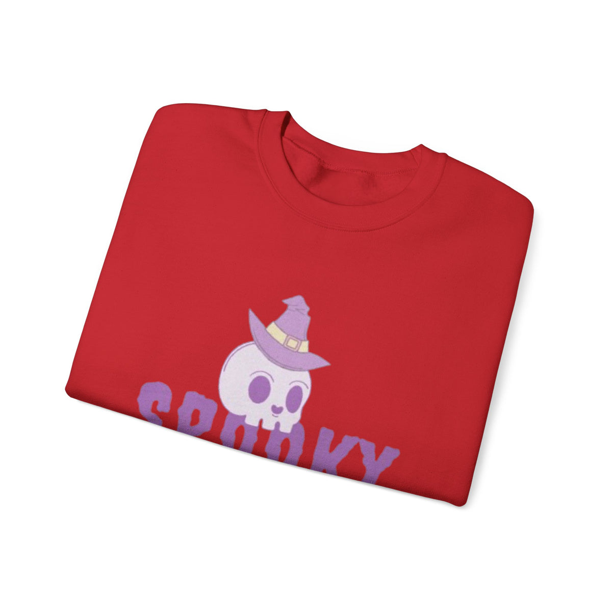 Spooky Mama Sweatshirt – Cute Purple Skull Witch Halloween Crewneck