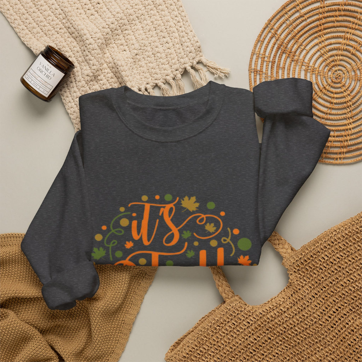 Fall Y'all Crewneck Sweatshirt — Cozy Autumn Sweater with 'It's Fall Y'all' Design