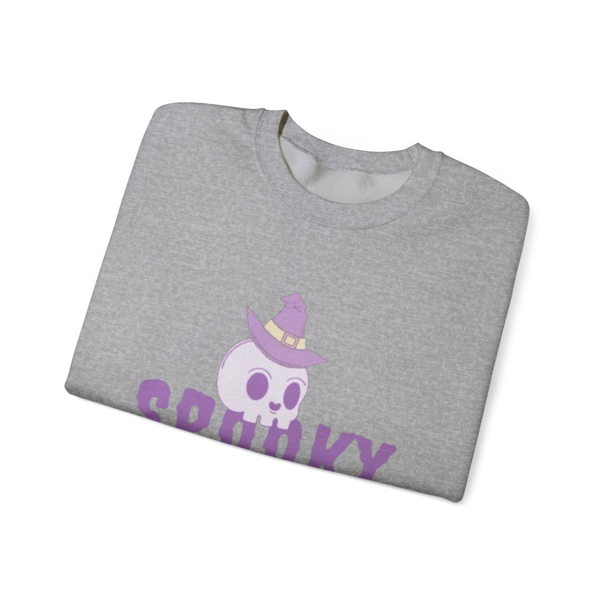 Spooky Mama Sweatshirt – Cute Purple Skull Witch Halloween Crewneck