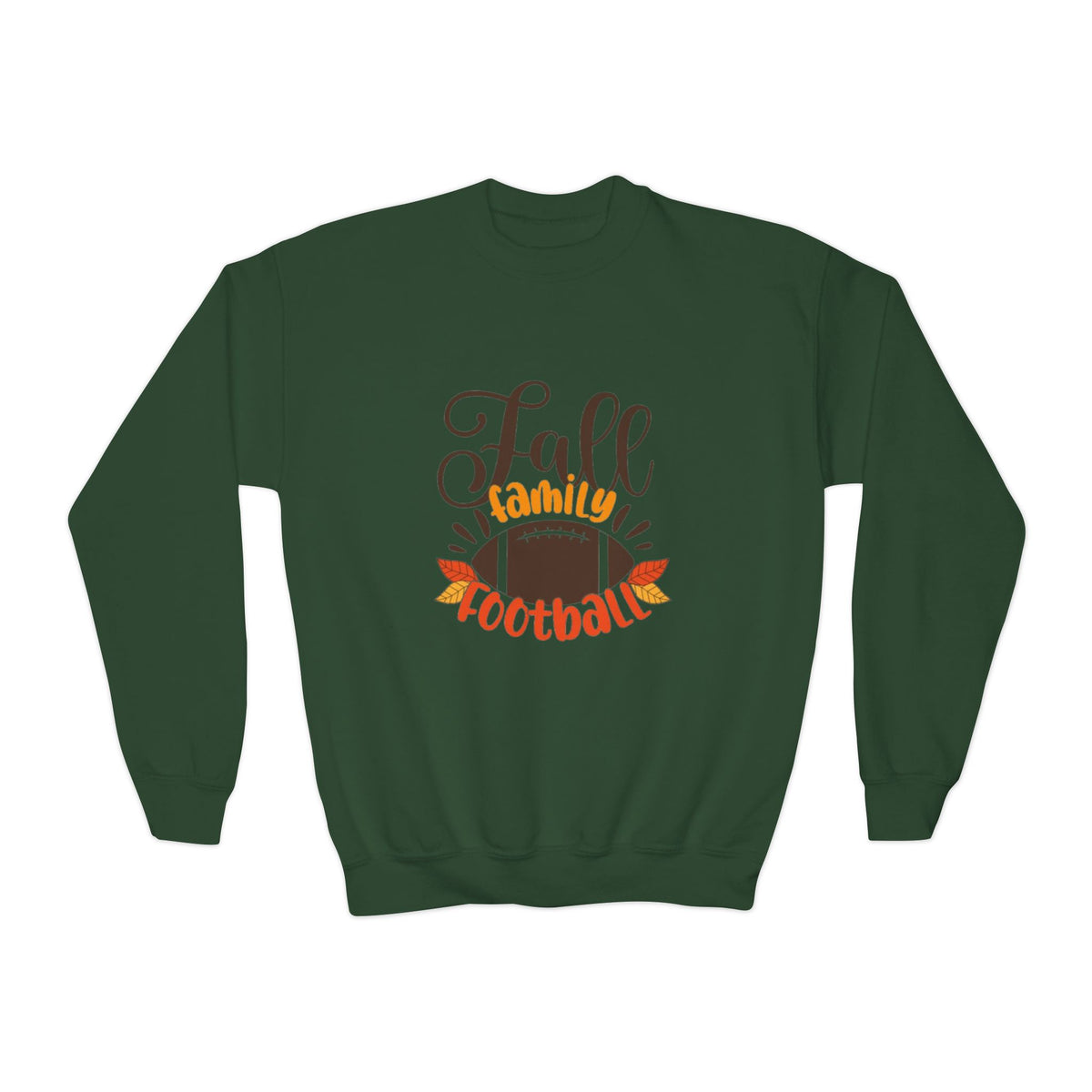 Youth Fall Family Football Crewneck Sweatshirt