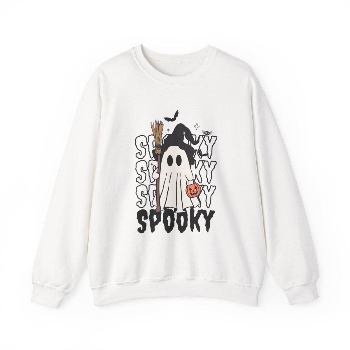 Spooky Ghost Halloween Crewneck Sweatshirt