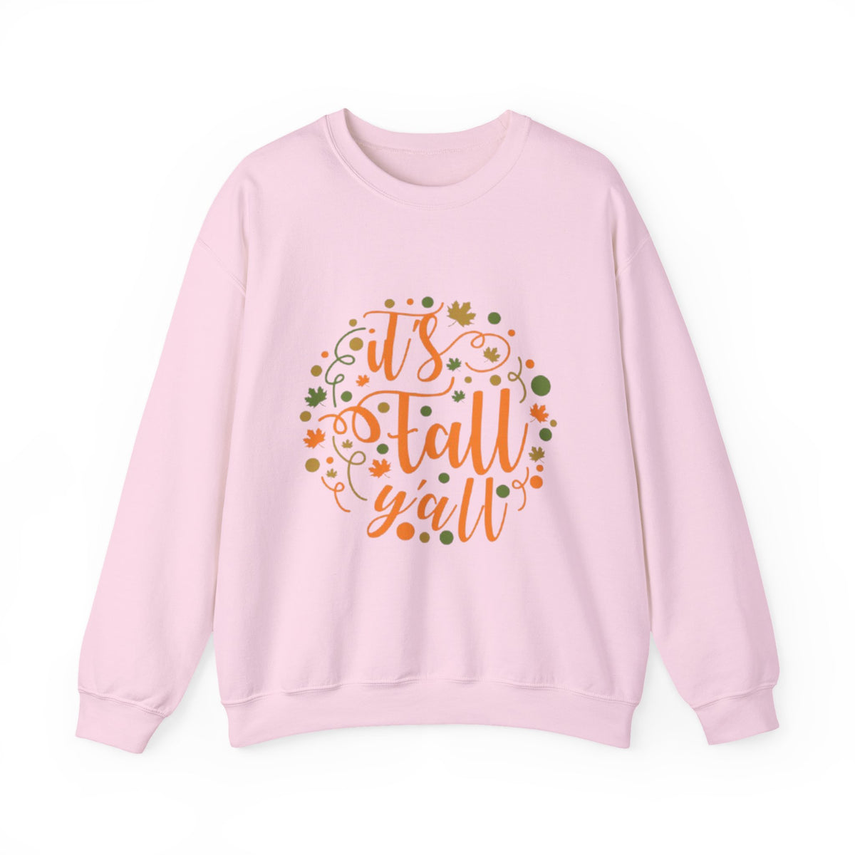 Fall Y'all Crewneck Sweatshirt — Cozy Autumn Sweater with 'It's Fall Y'all' Design