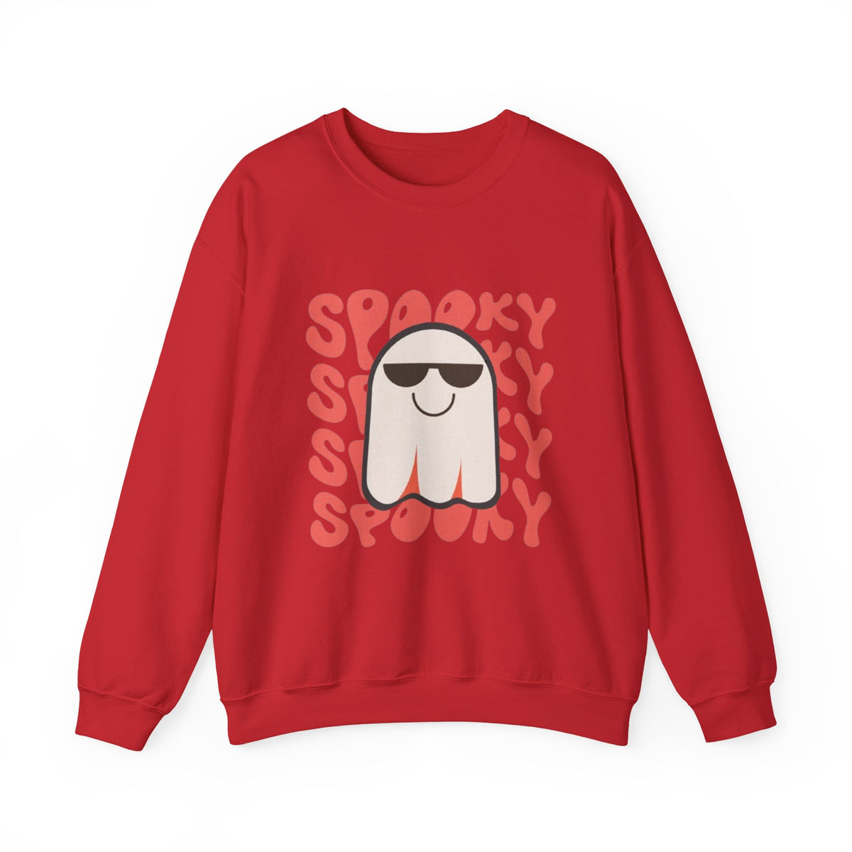 Ghost Graphic Sweatshirt — "Spooky" Retro Cute Halloween Crewneck