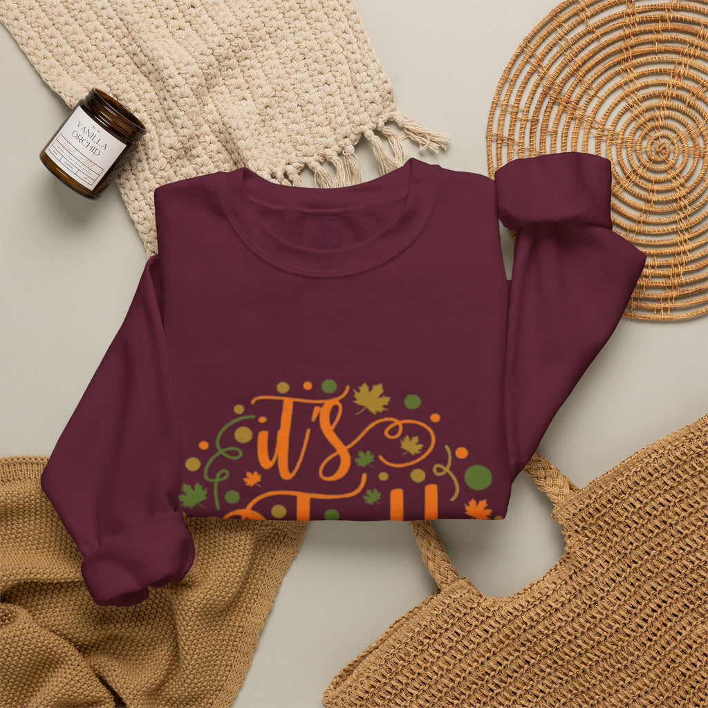 Fall Y'all Crewneck Sweatshirt — Cozy Autumn Sweater with 'It's Fall Y'all' Design